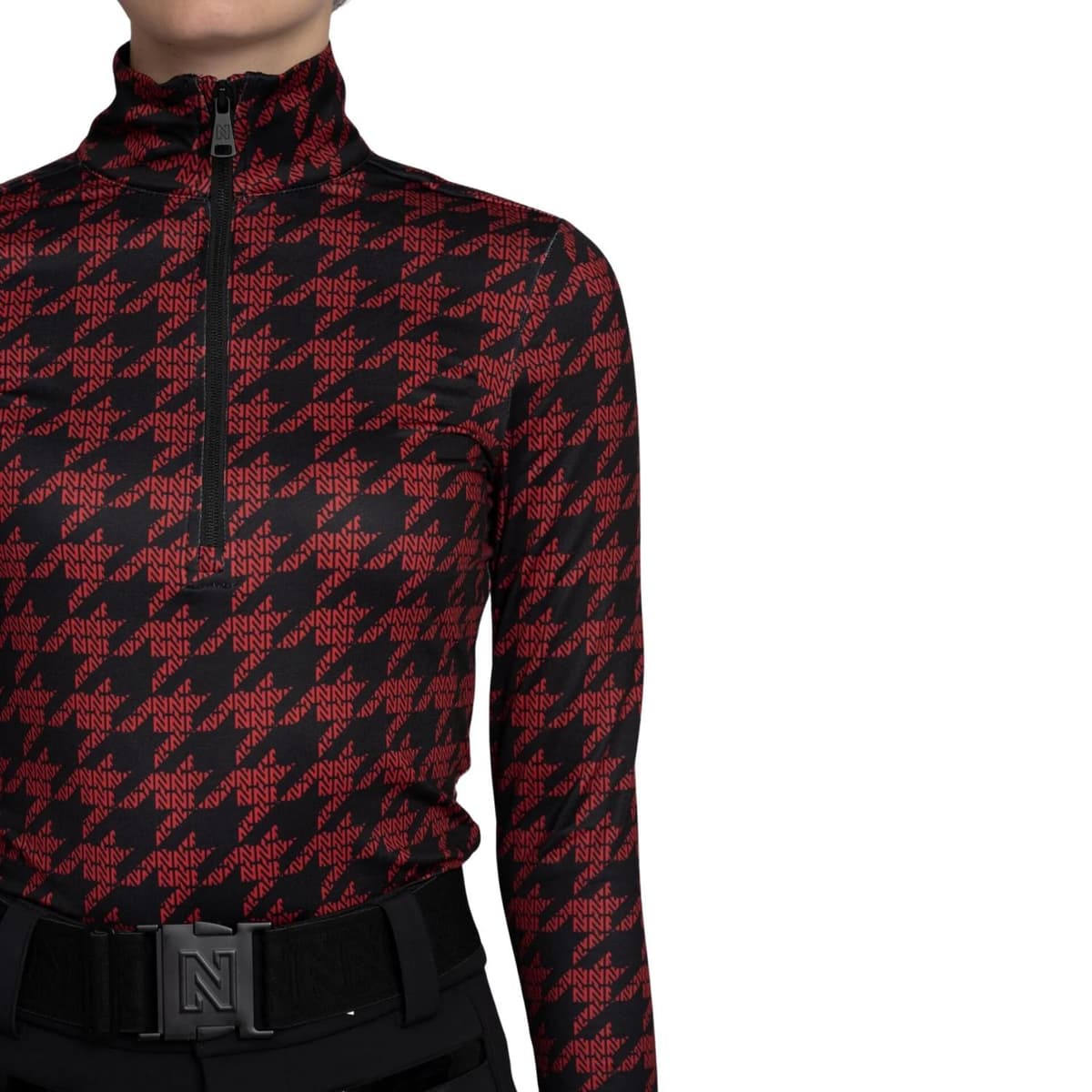 Nikkie Sportswear Geo Logo Ski Pully Dames Rood M/38 thumbnail 2