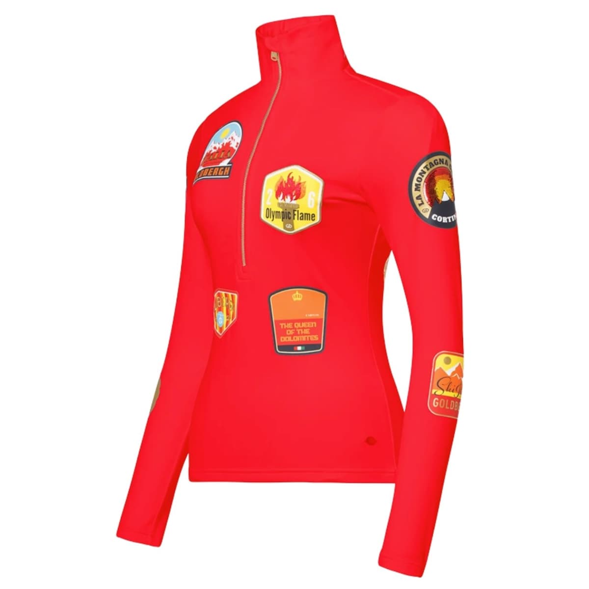 Goldbergh Triumph Ski Pully Dames Rood M/38 thumbnail 5