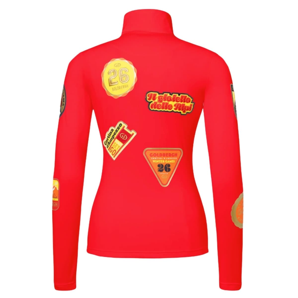 Goldbergh Triumph Ski Pully Dames Rood M/38 thumbnail 4