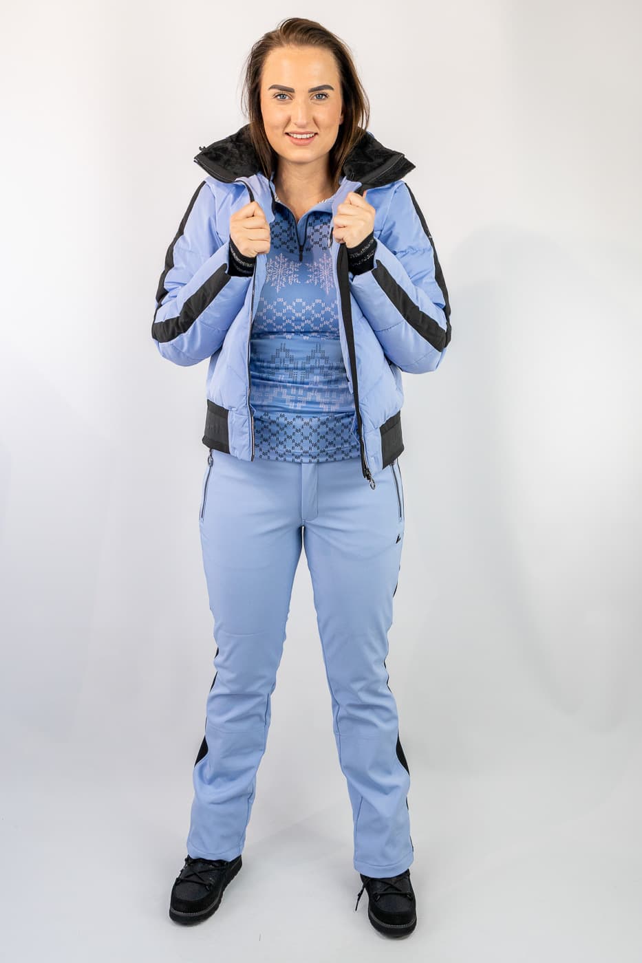 Luhta Puolakkavaara Ski Pully Dames Blauw M/38 thumbnail 3