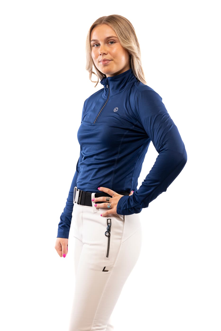 Luhta Hailuoto Ski Pully Dames Donkerblauw L/40 thumbnail 3