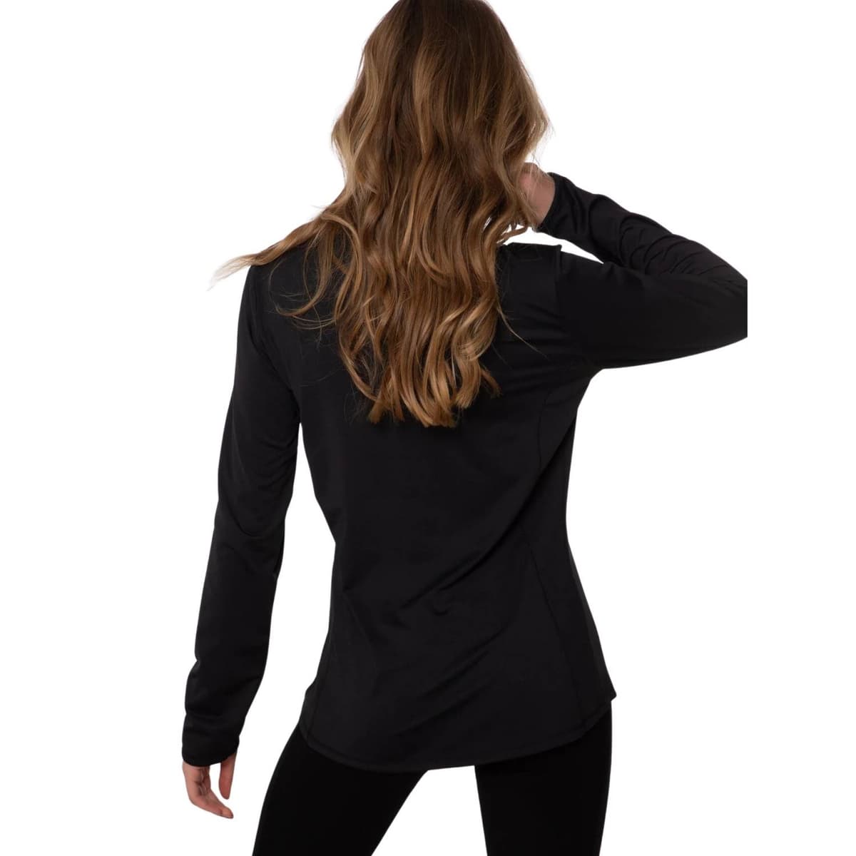 Protest Refabriz 1/4 Zip Ski Pully Dames Zwart Xl/42 thumbnail 3