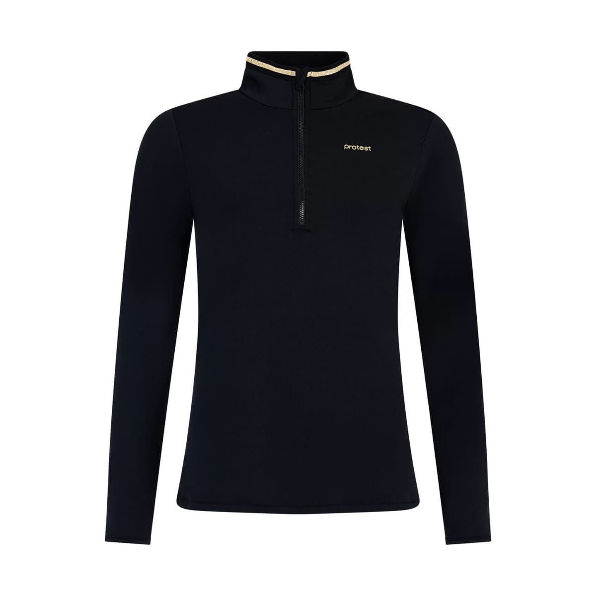 Protest Prtstuff 1/4 Zip Ski Pully Dames Zwart L/40
