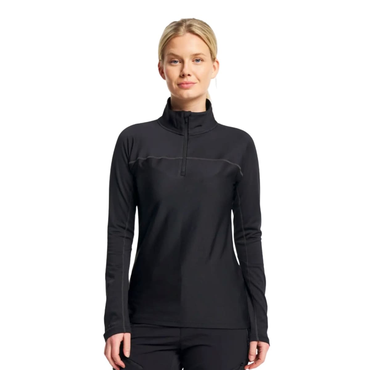 Tenson Txlite Base Half Zip Ski Pully Dames Zwart Xl/42