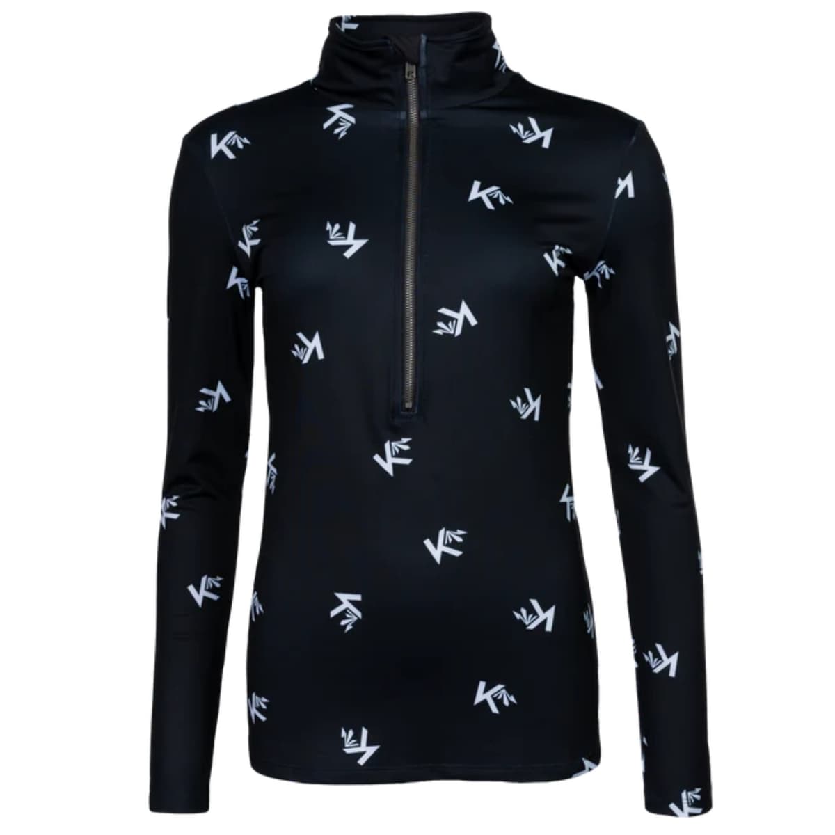 Kou Monogram Ski Pully Dames Zwart Xl/42