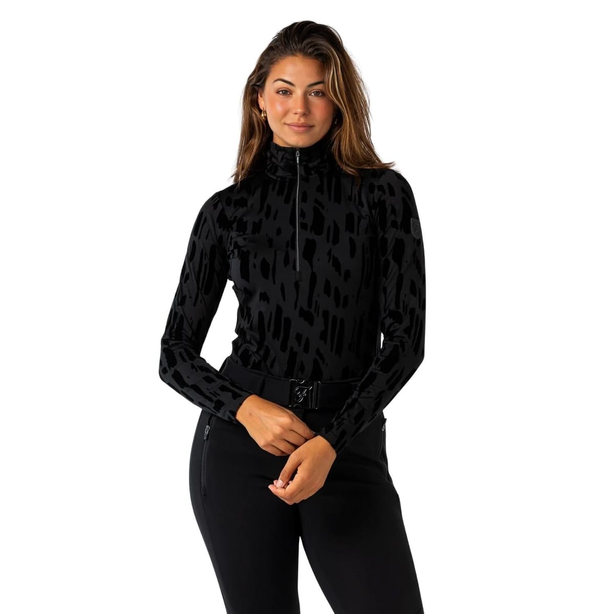 Falcon Olwenn Ski Pully Dames Zwart Xl/42