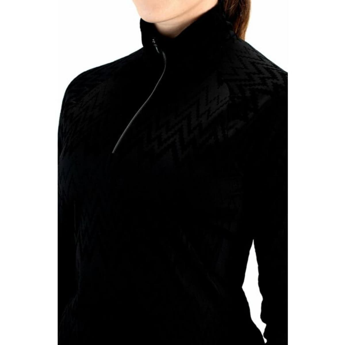 Falcon Clementine Ski Pully Dames Zwart L/40. thumbnail 3