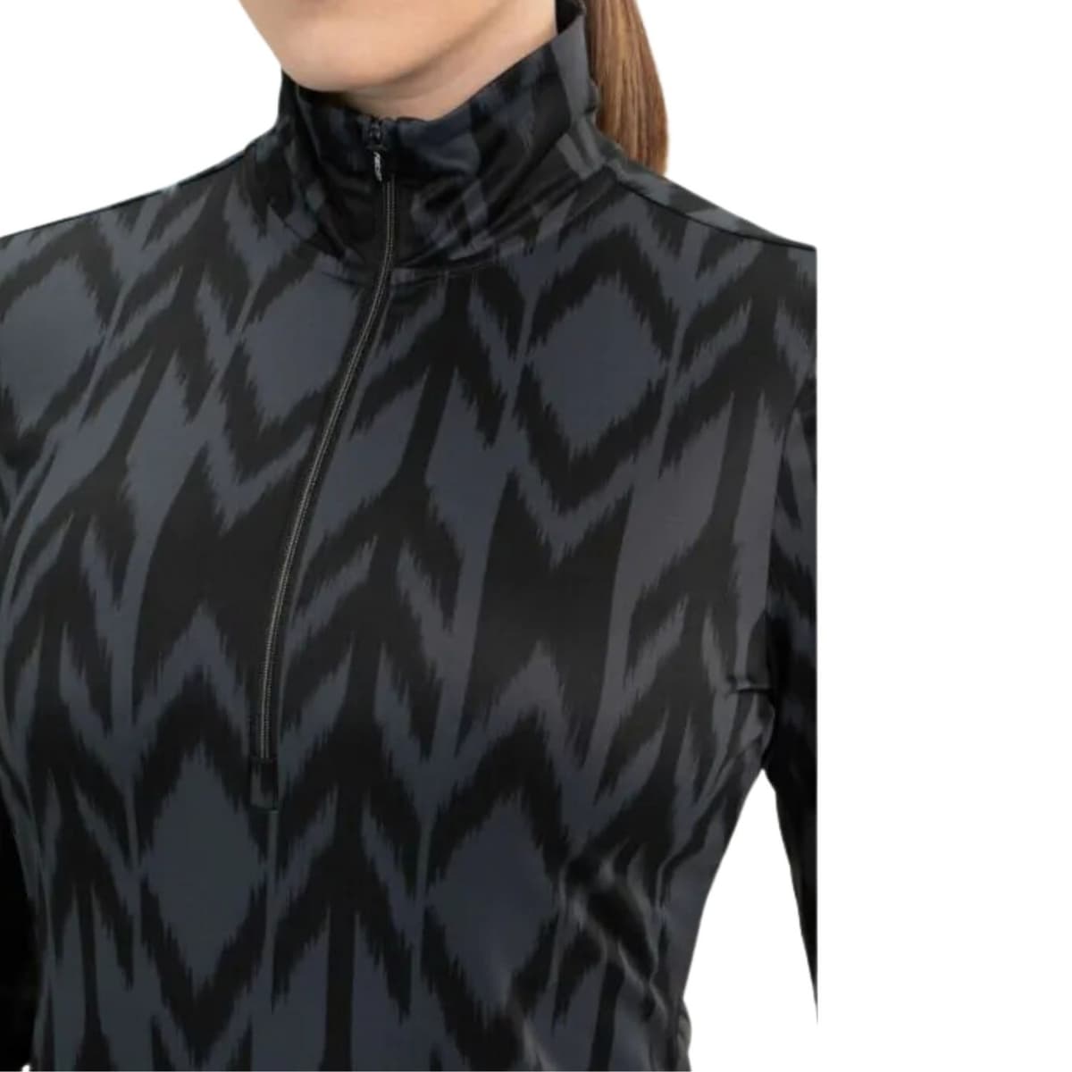 Falcon Pasqualina Ski Pully Dames Zwart Dessin L/40 thumbnail 3