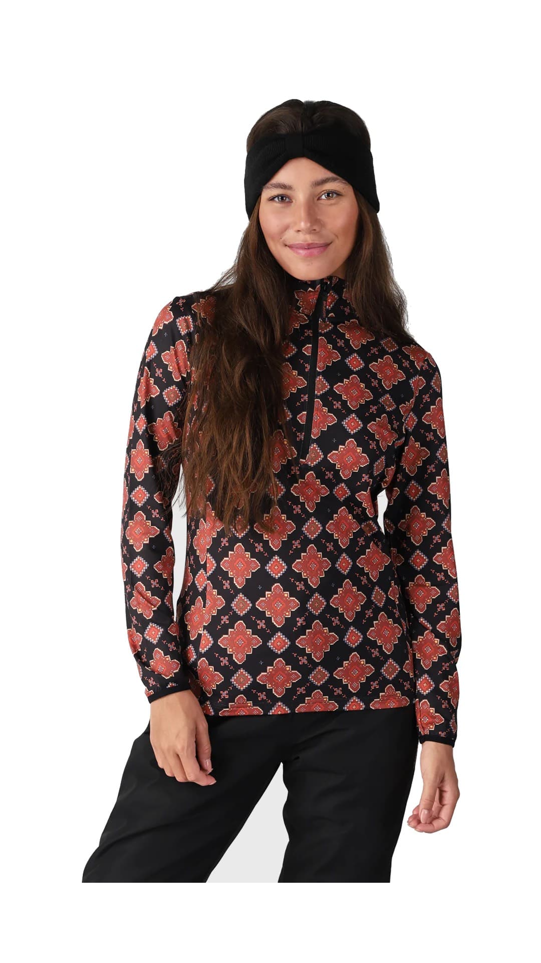 Brunotti Rodika Ski Pully Dames Zwart Dessin Xs/34. thumbnail 5