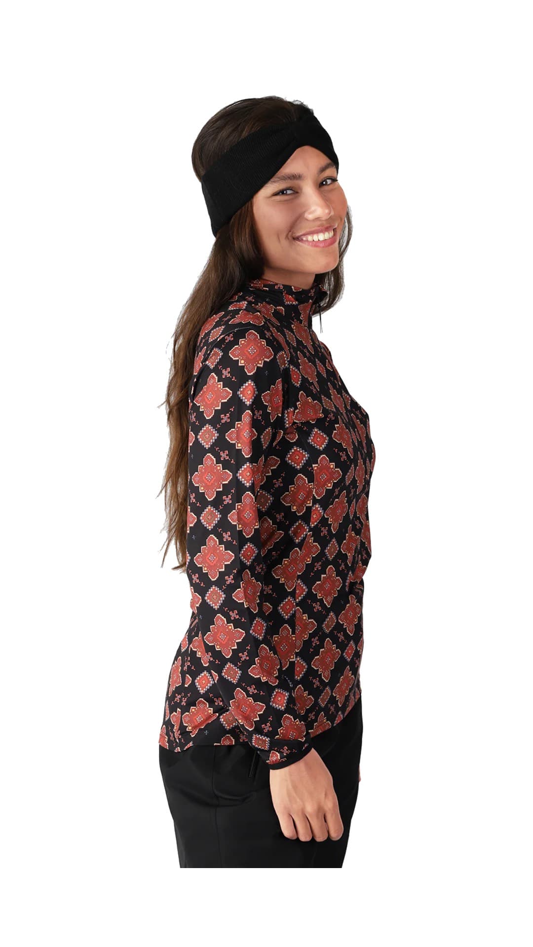 Brunotti Rodika Ski Pully Dames Zwart Dessin Xs/34. thumbnail 2