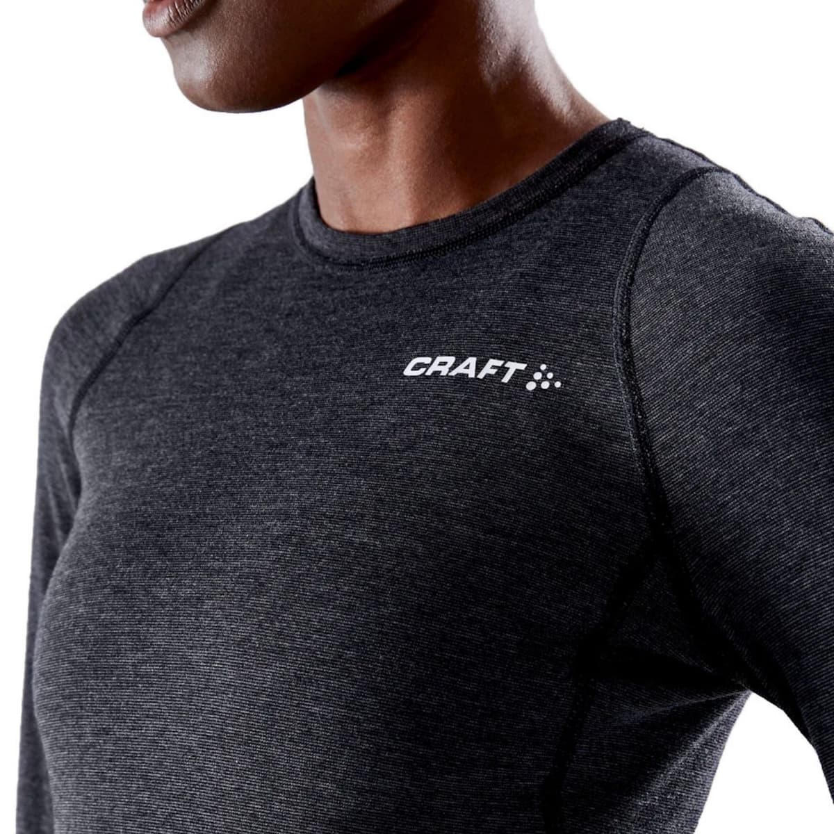 Craft Core Wool Merino Thermoshirt Dames Lange Mouw Antraciet L/40 thumbnail 2