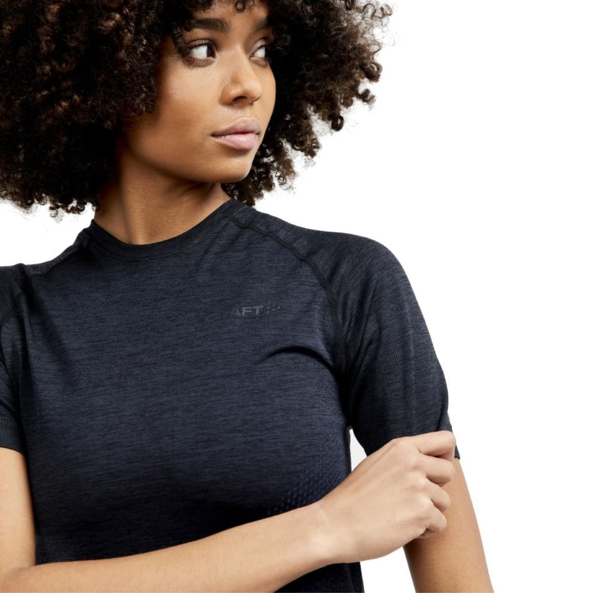 Craft Dry Active Comfort Korte Mouw Thermoshirt Dames Lange Mouw Zwart Xs/34 thumbnail 3