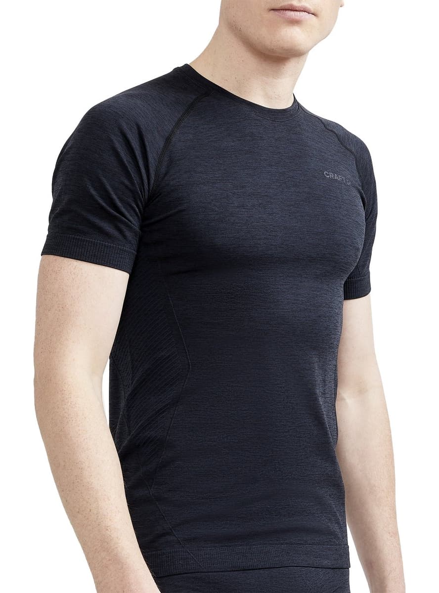 Craft Dry Active Comfort Korte Mouw Thermoshirt Heren Zwart M thumbnail 4