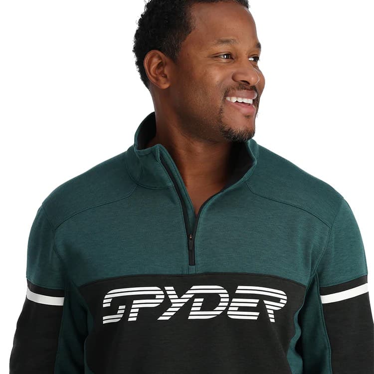 Spyder Speed Fleece 1/2 Zip Skipully Heren Donkergroen S thumbnail 4