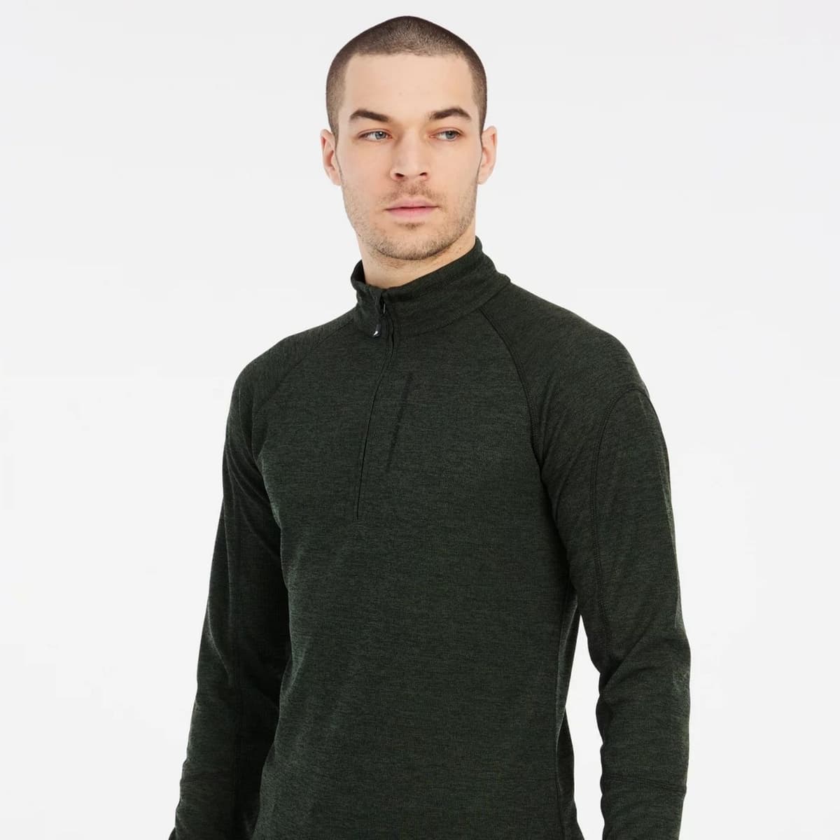 Protest Prtlouisiana 1/4 Zip Skipully Heren Donkergroen S thumbnail 4