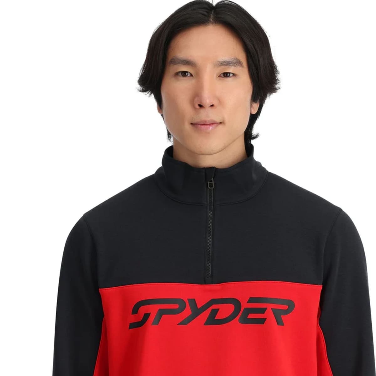 Spyder Speed Fleece 1/3 Zip Skipully Heren Rood L thumbnail 2