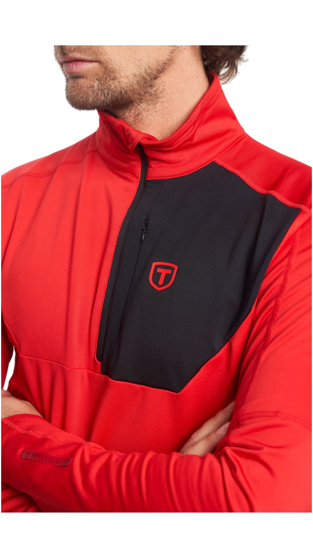 Tenson Txlite Half Zip Skipully Heren Rood 2xl thumbnail 3