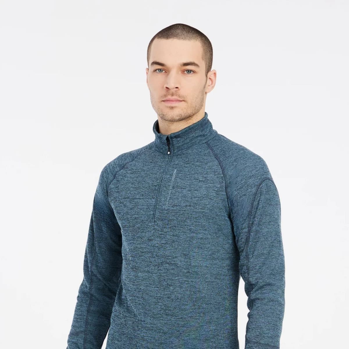 Protest Prtlouisiana 1/4 Zip Skipully Heren Blauw S thumbnail 4