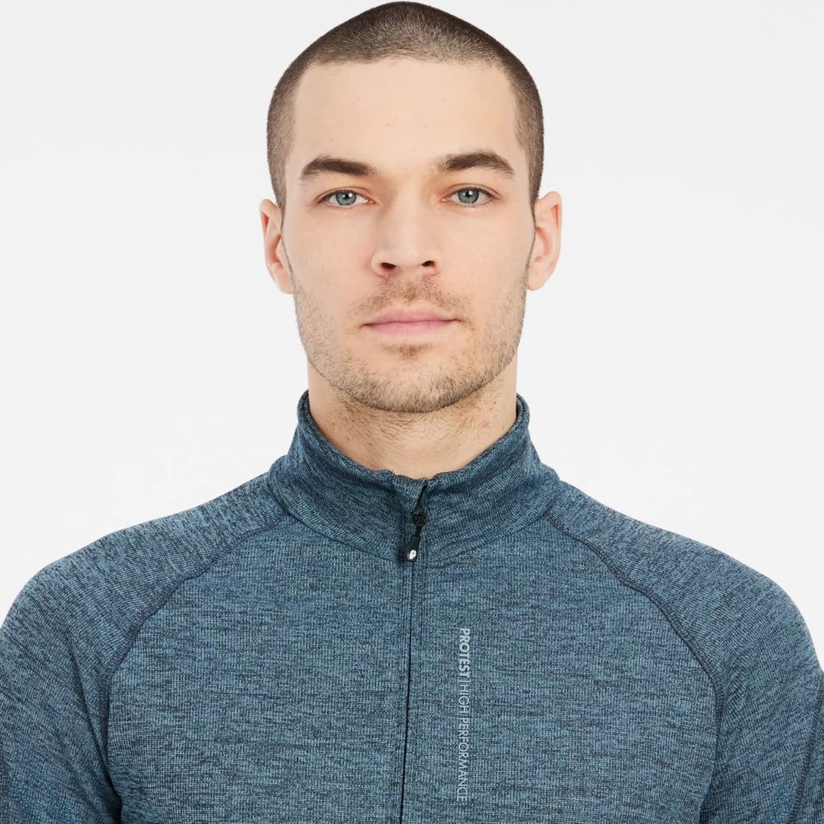 Protest Prtlouisiana 1/4 Zip Skipully Heren Blauw S thumbnail 2