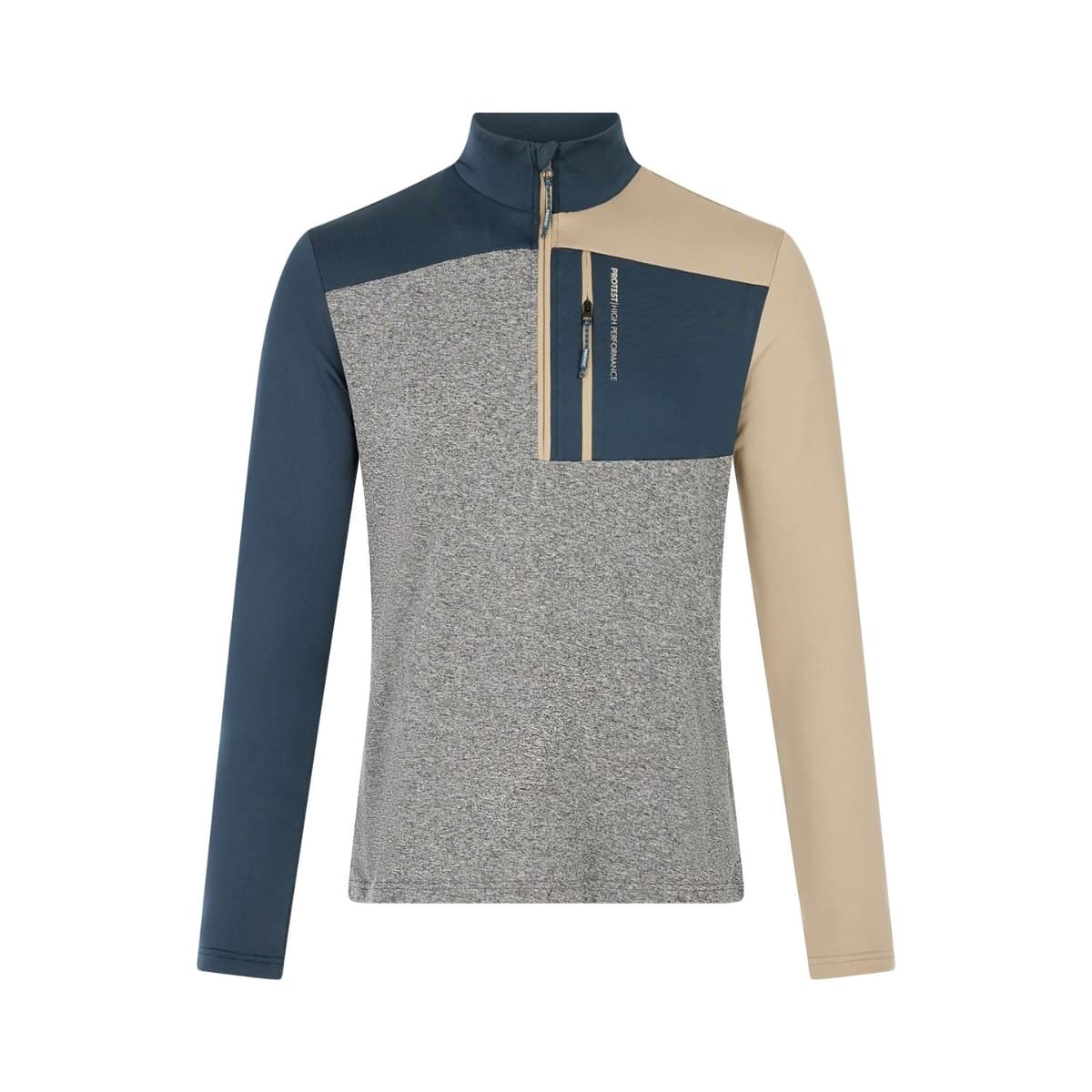 Protest Prtdraw 1/4 Zip Skipully Heren Donkerblauw 2xl