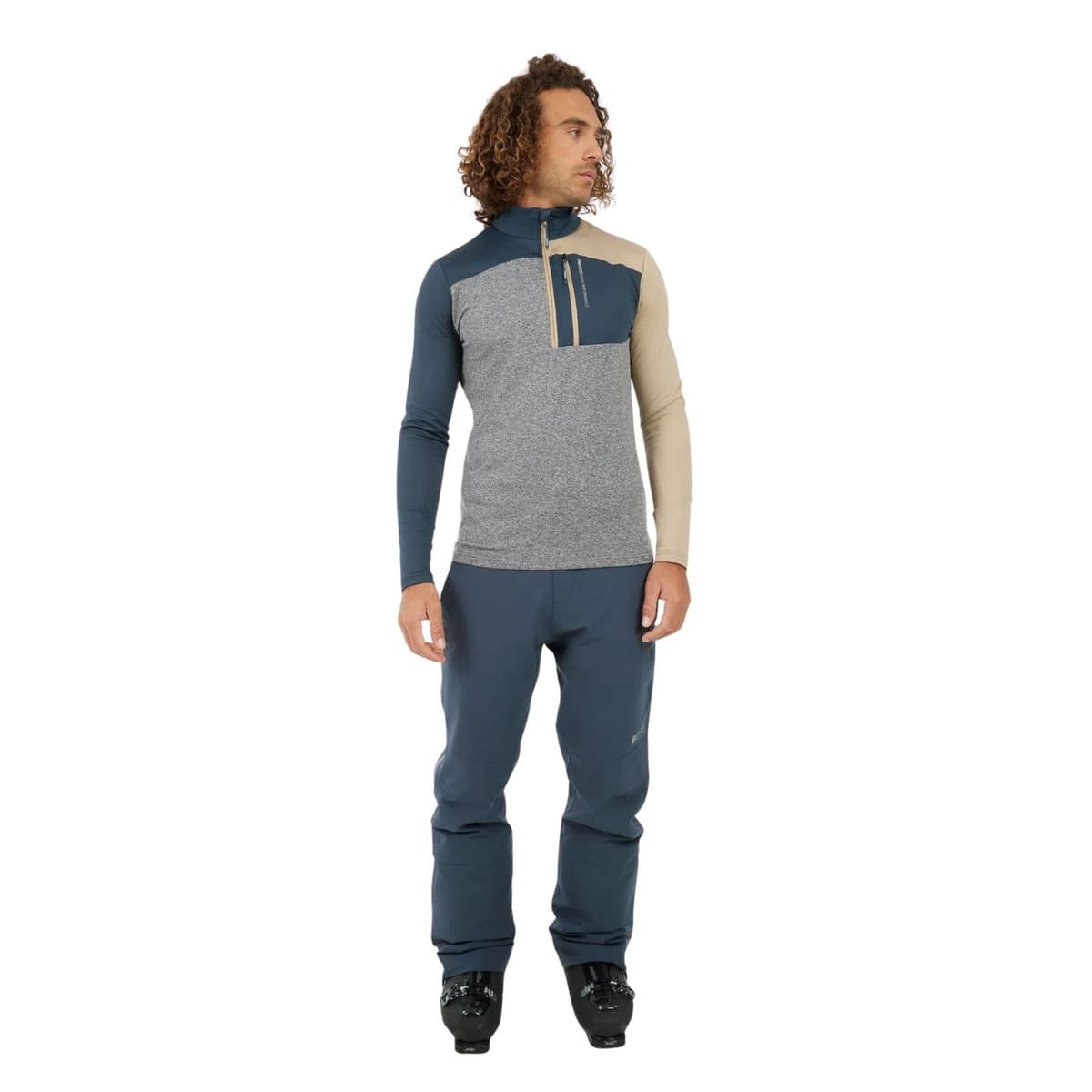 Protest Prtdraw 1/4 Zip Skipully Heren Donkerblauw 2xl thumbnail 3