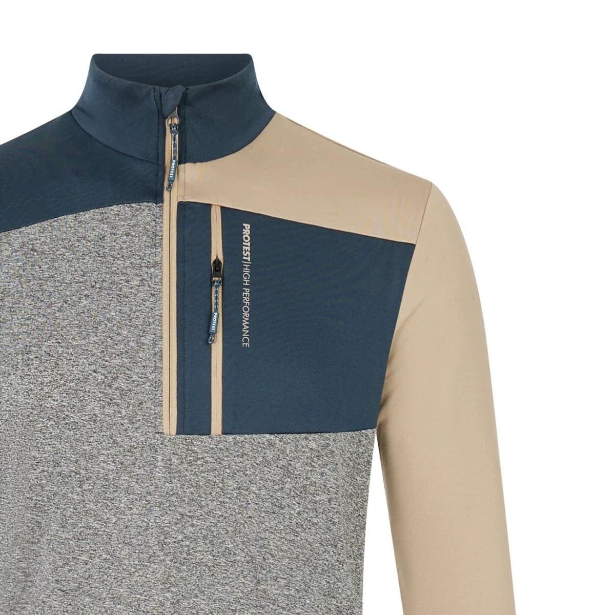 Protest Prtdraw 1/4 Zip Skipully Heren Donkerblauw 2xl thumbnail 2