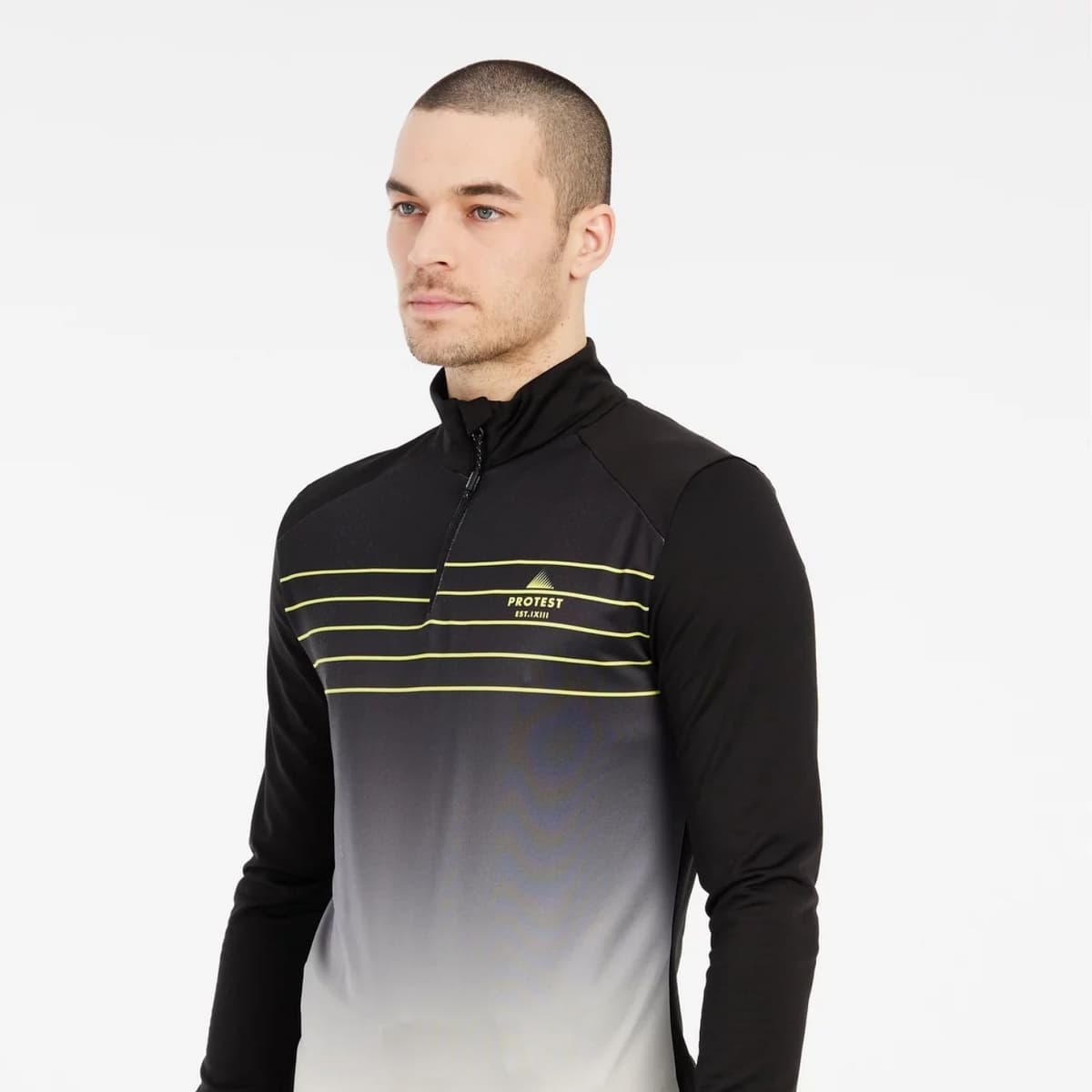 Protest Prtbigby 1/4 Zip Active Skipully Heren Zwart L thumbnail 4