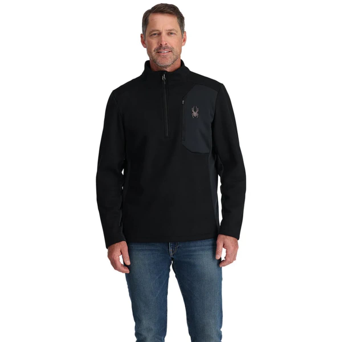 Spyder Bandit 1/2 Zip Skipully Heren Zwart M