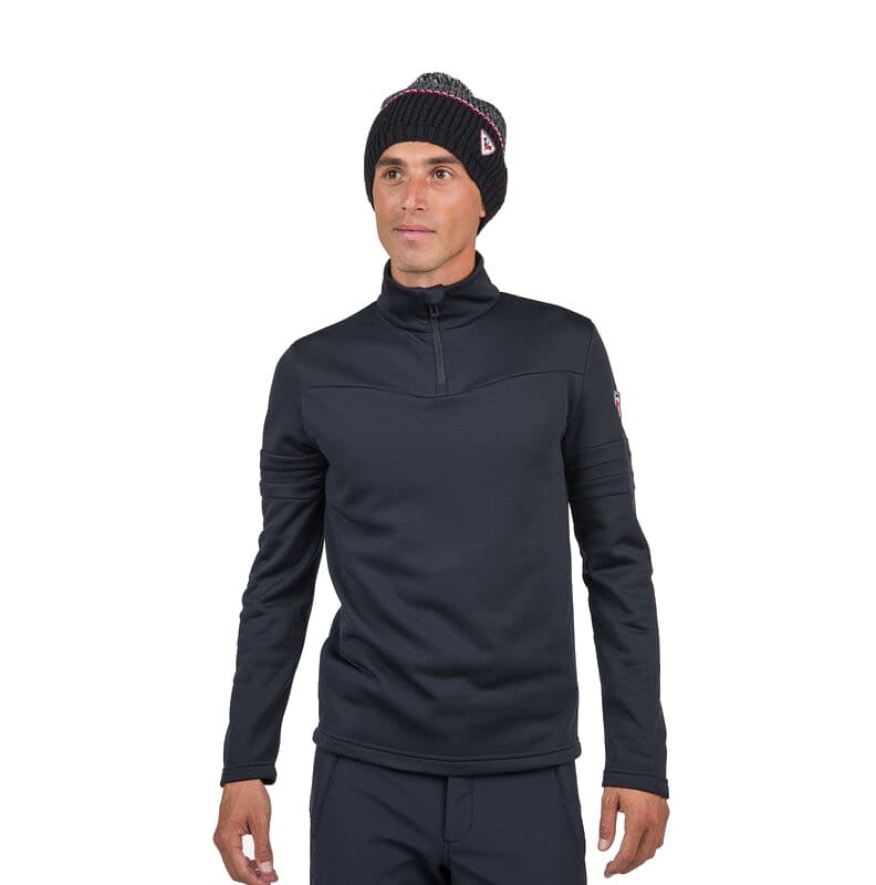Rossignol Ski Pulli + Rits Skipully Heren Zwart M