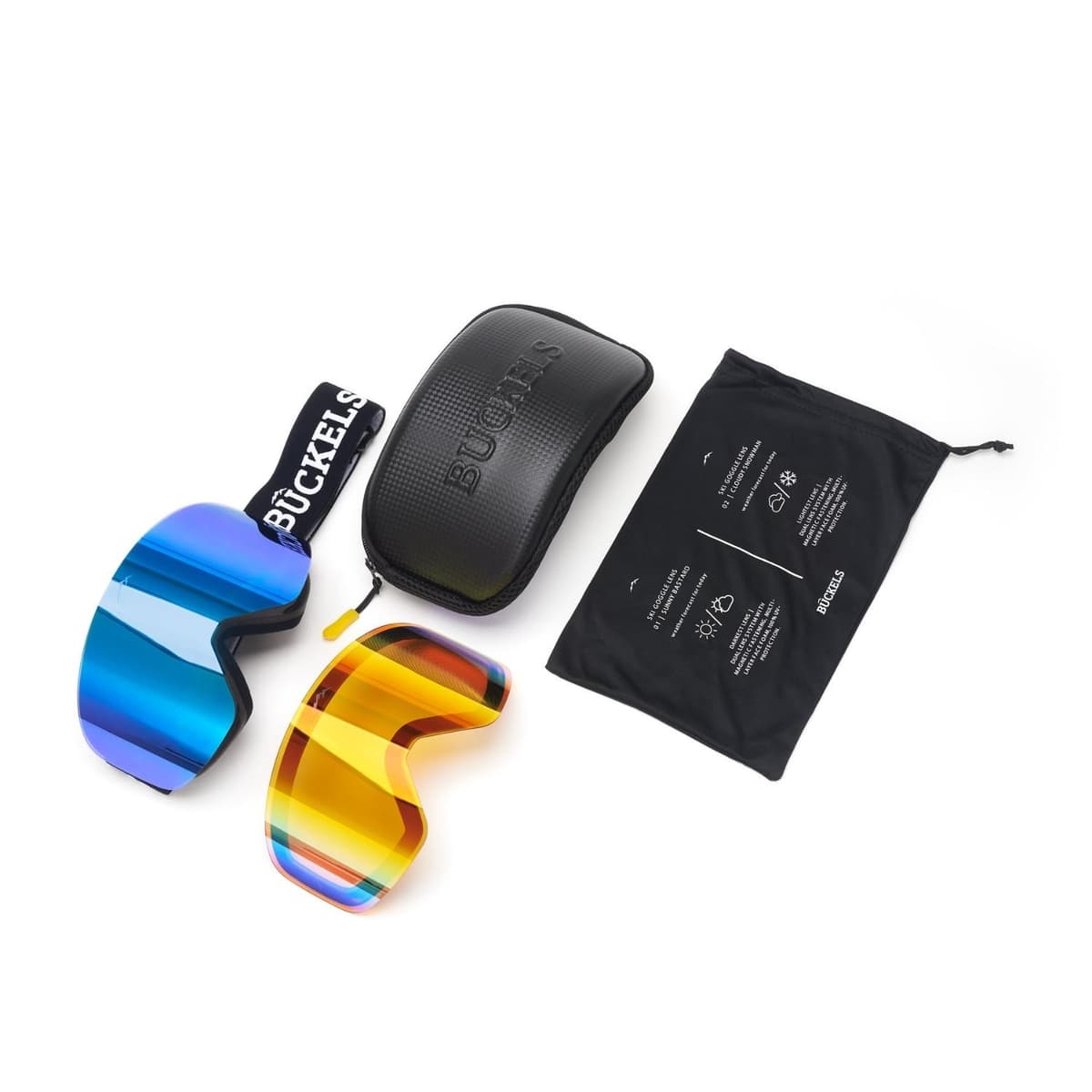 Buckels Sunice Met 2 Verwisselbare Lenzen Ski/snowboardbril Blauw 1 thumbnail 2