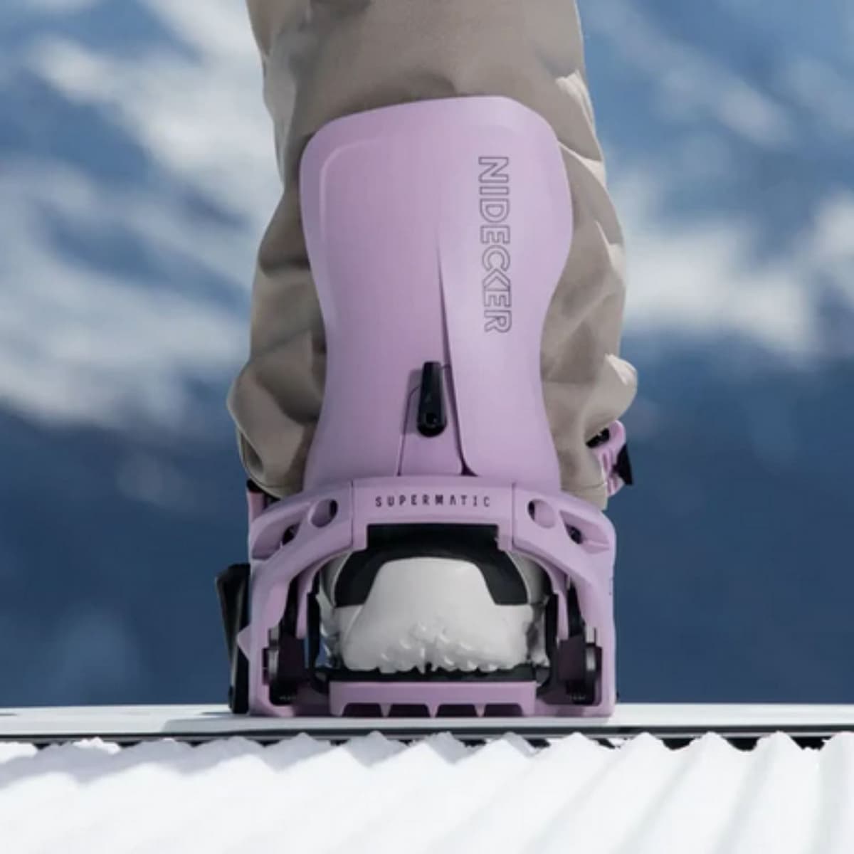 Nidecker Lt Supermatic Snowboard Binding Lila L thumbnail 5
