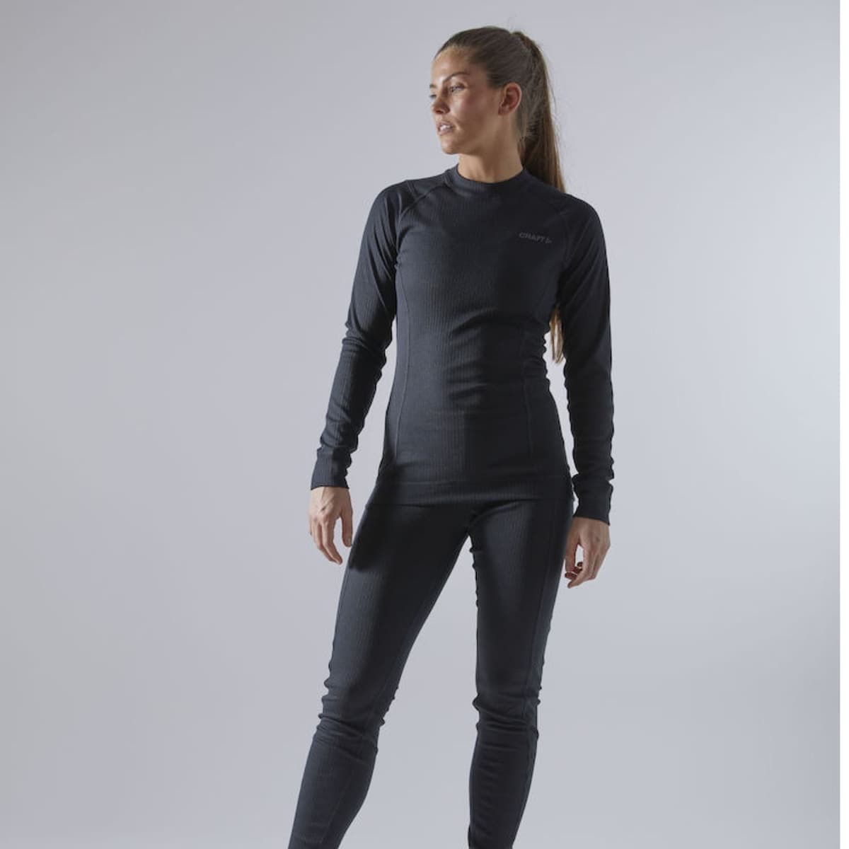 Craft Baselayer Set W Thermo Set Dames Zwart M/38 thumbnail 2