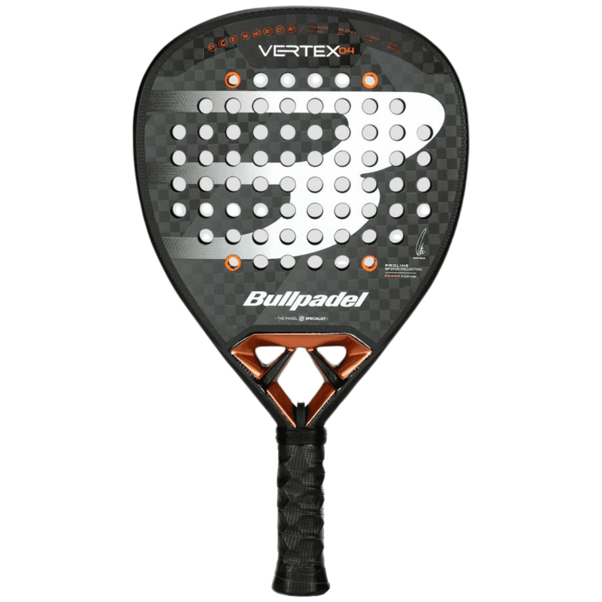 Bullpadel Vertex 04 25 Cmf- Man Padelracket Competitie Grijs Dessin 1