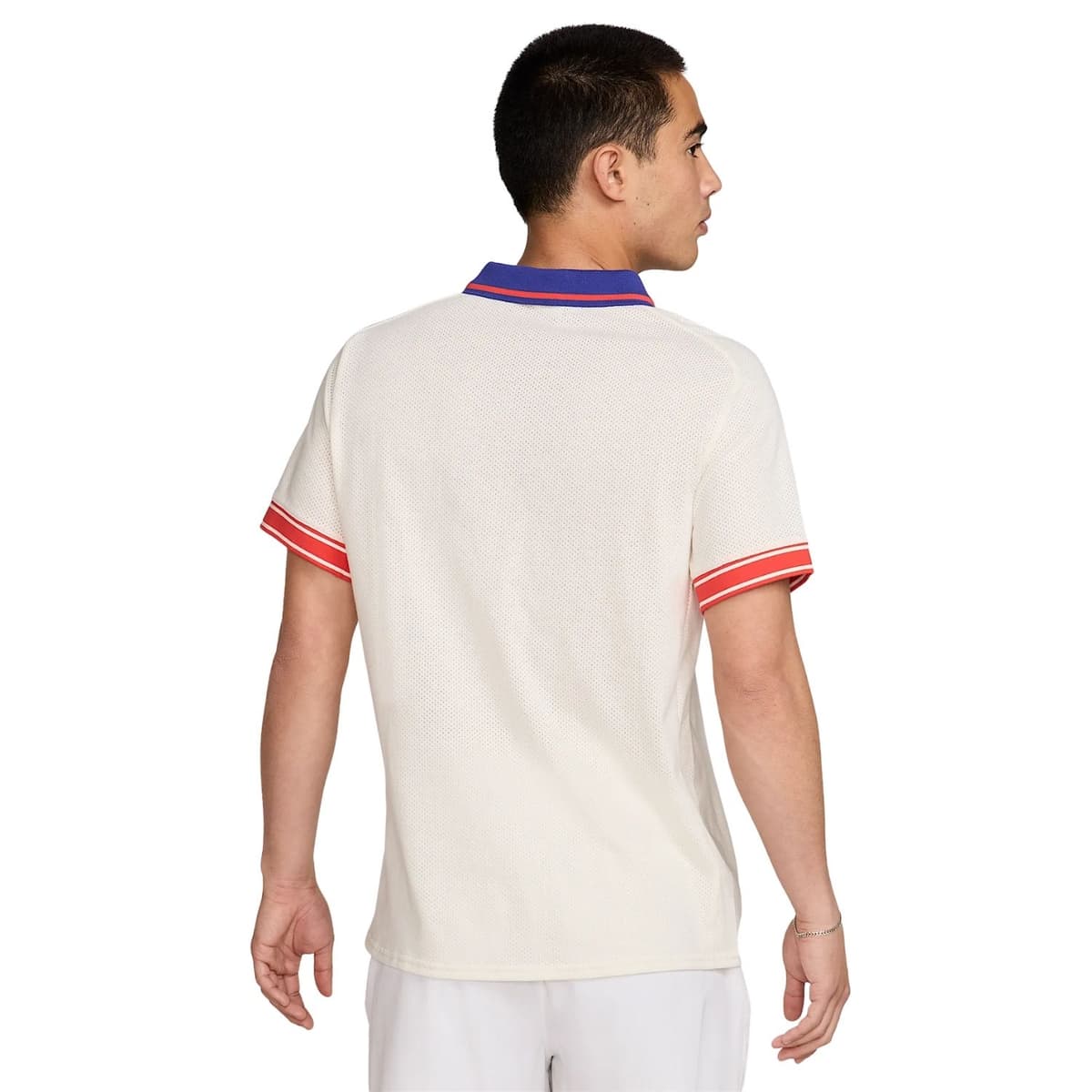 Nike Court Herritage Tennis Polo Heren Beige S thumbnail 3