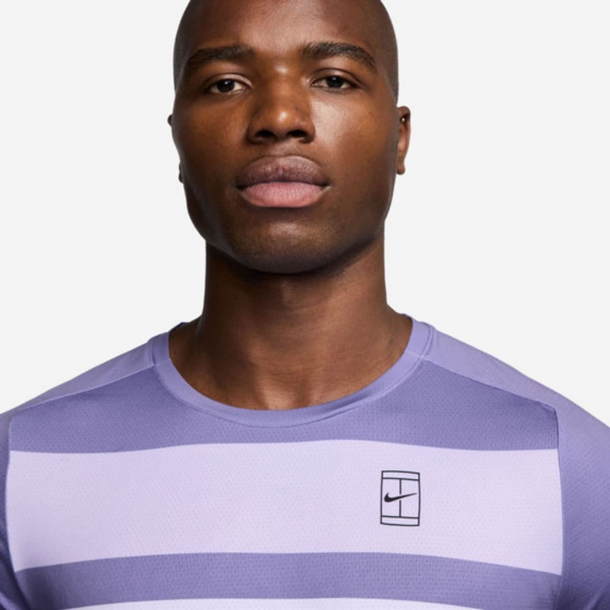 Nike Court Advantage Tennis Polo Heren Lila L thumbnail 2