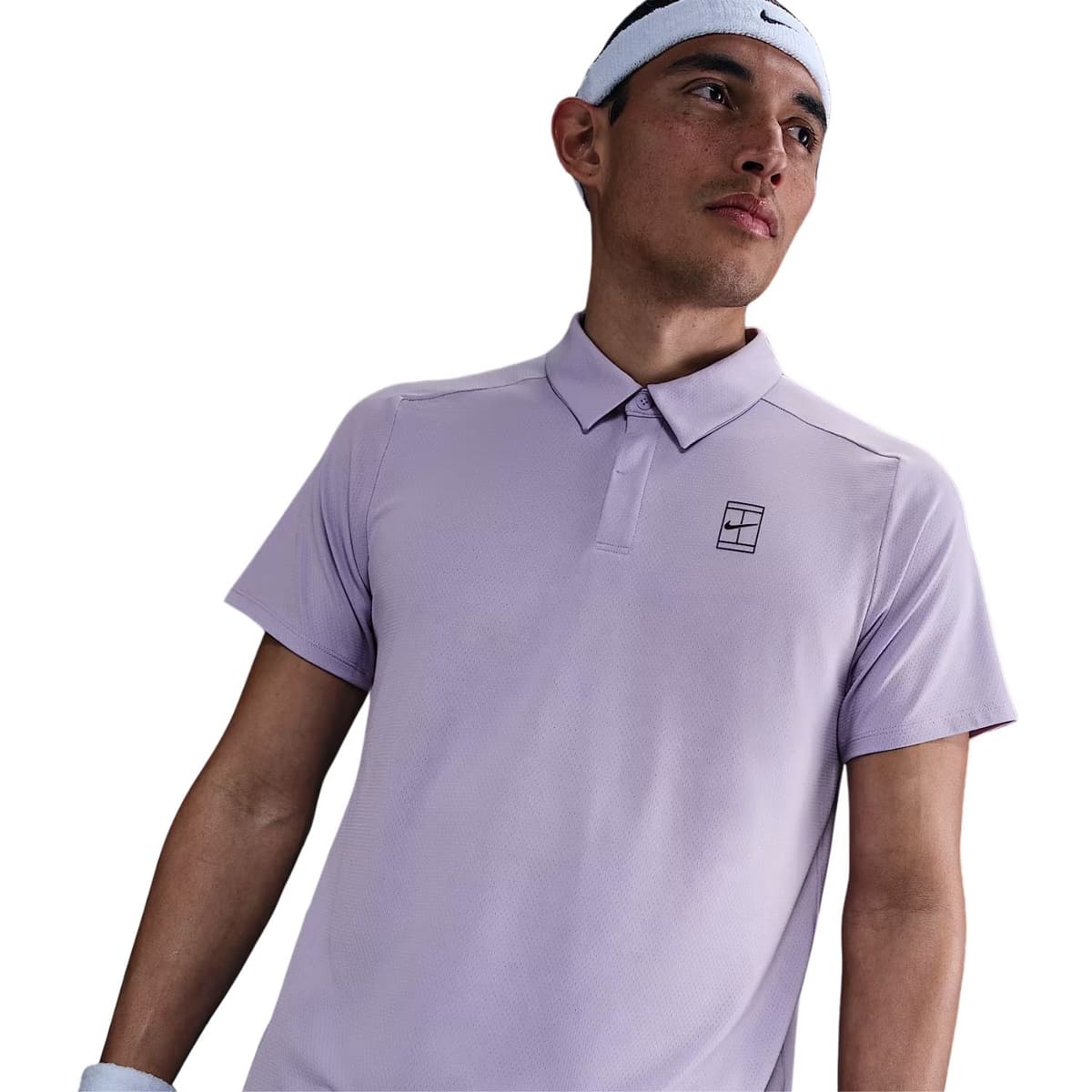Nike Court Advantage Tennis Polo Heren Lila M