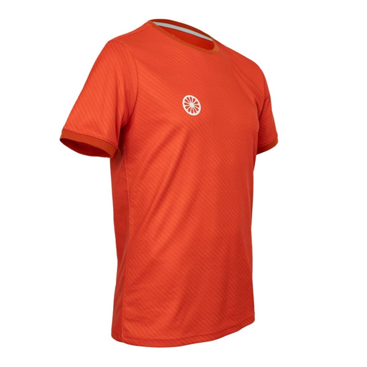 Indian Maharadja Pique Printed Tennis Shirt Heren Oranje S thumbnail 4