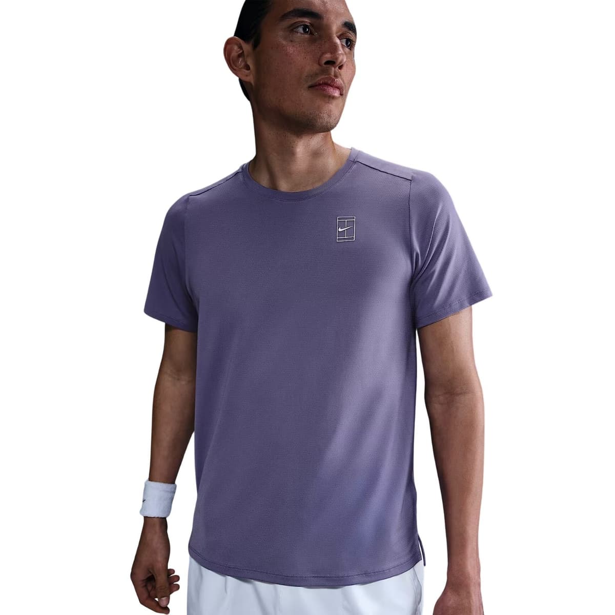 Nike Court Advantage Tennis Shirt Heren Lila Xl