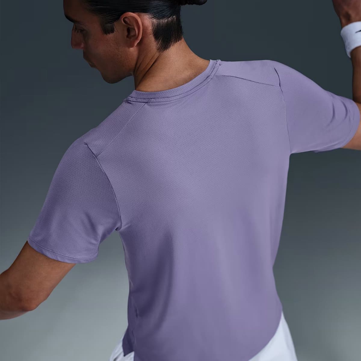 Nike Court Advantage Tennis Shirt Heren Lila Xl thumbnail 5