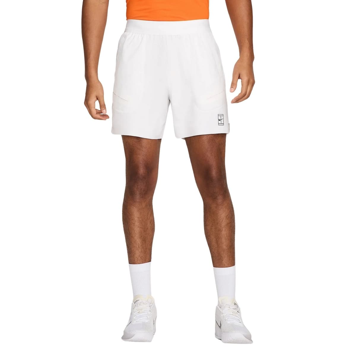 Nike Court Advantage Tennis Short Heren Wit S