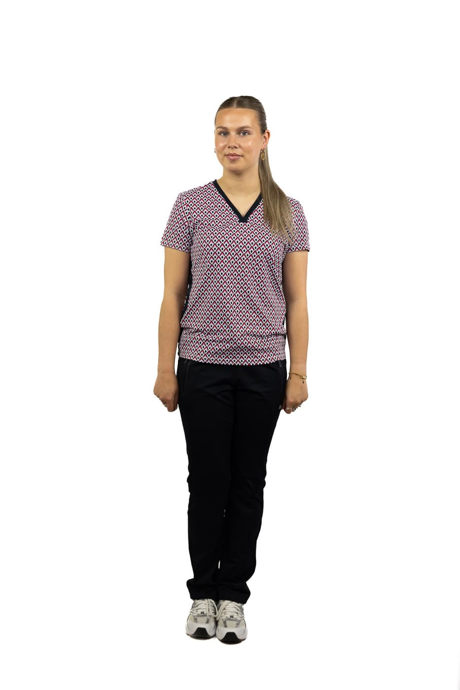 Sjeng Sports Inge Tennis Polo Dames Wit Dessin M/38 thumbnail 5