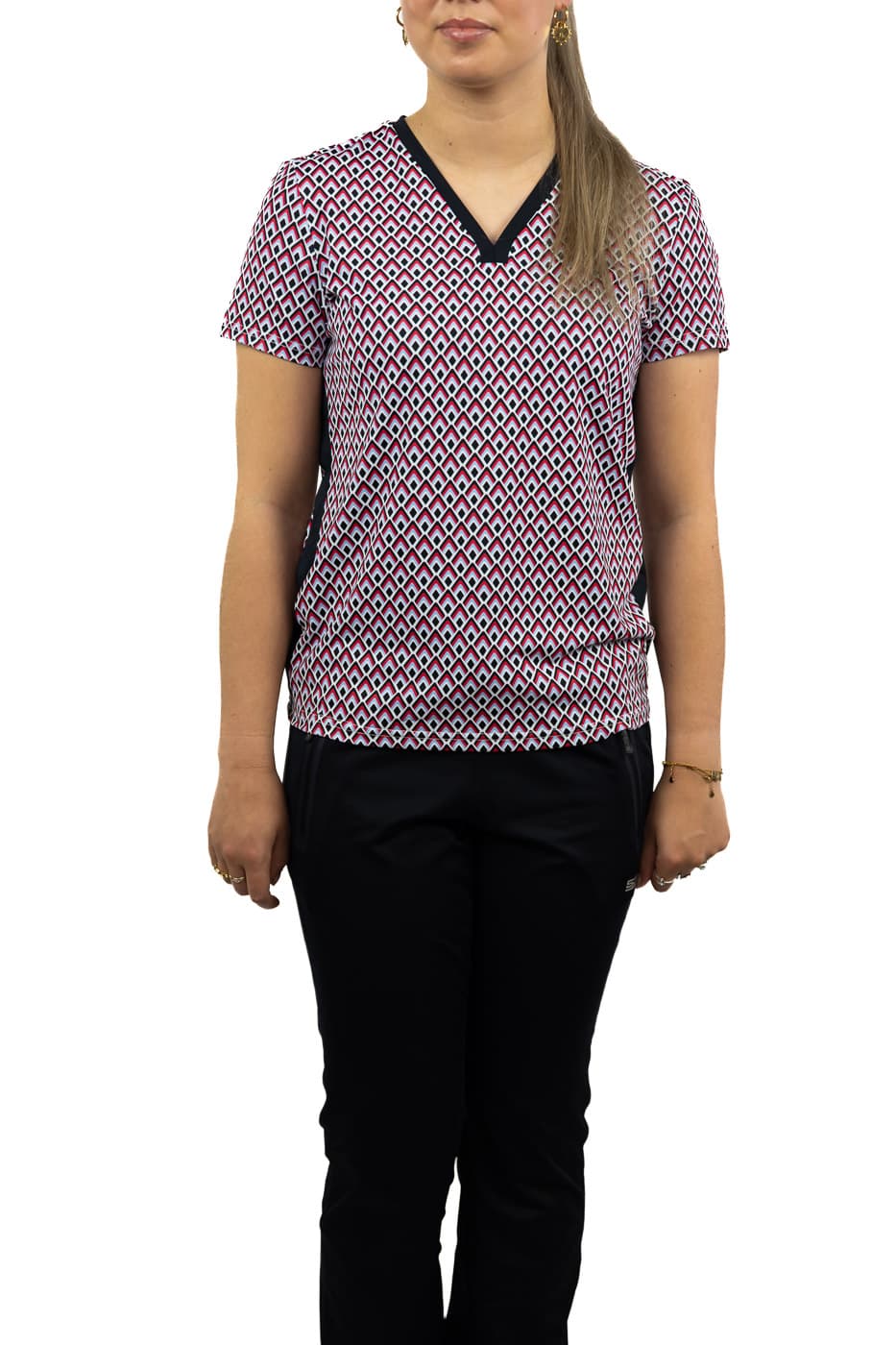 Sjeng Sports Inge Tennis Polo Dames Wit Dessin M/38 thumbnail 3