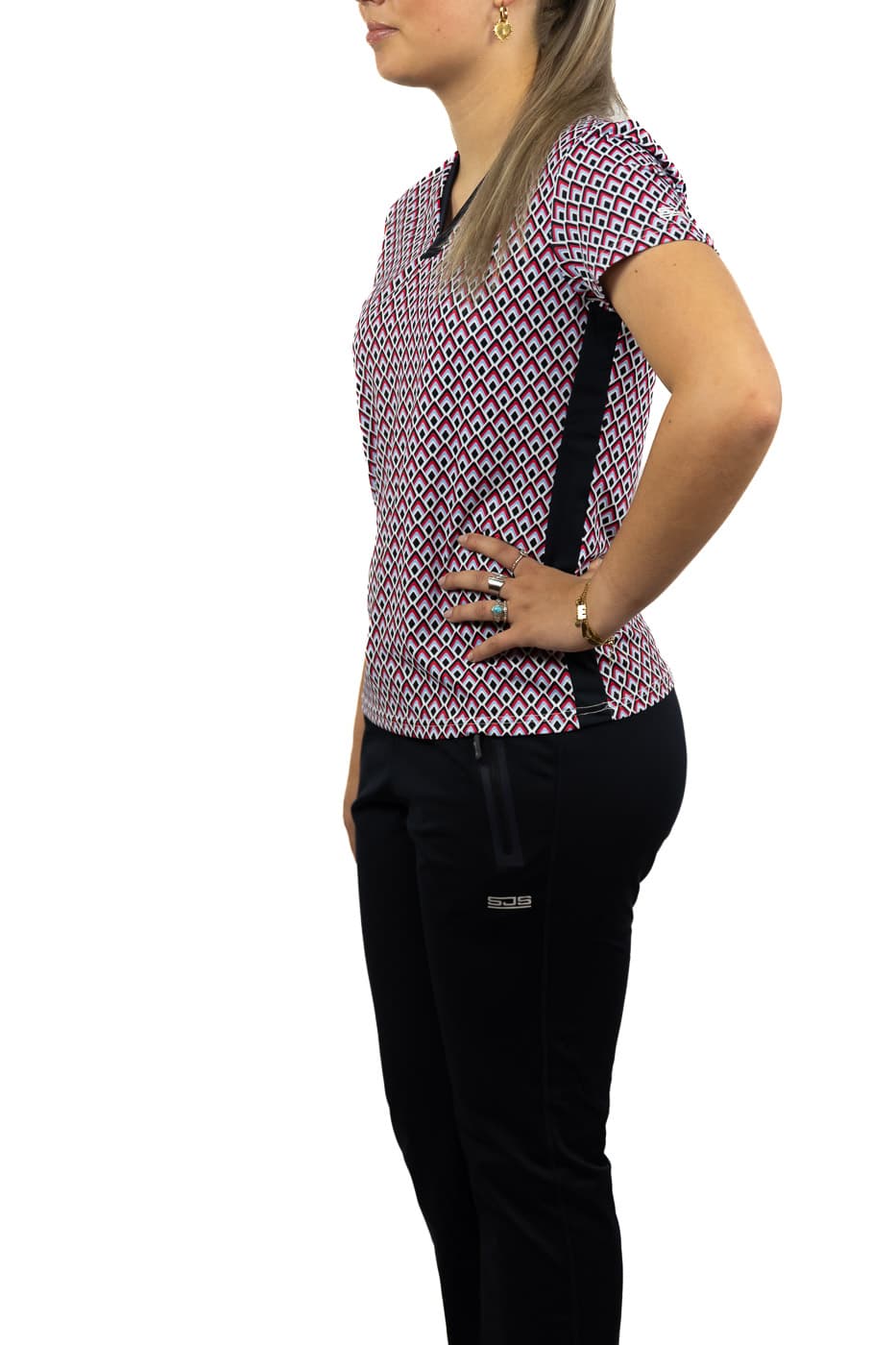 Sjeng Sports Inge Tennis Polo Dames Wit Dessin M/38 thumbnail 2