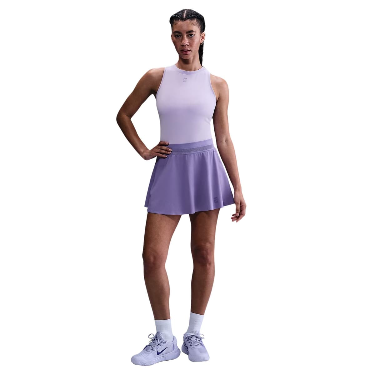 Nike Court Advantage Tennis Singlet Dames Lila S/36 thumbnail 3