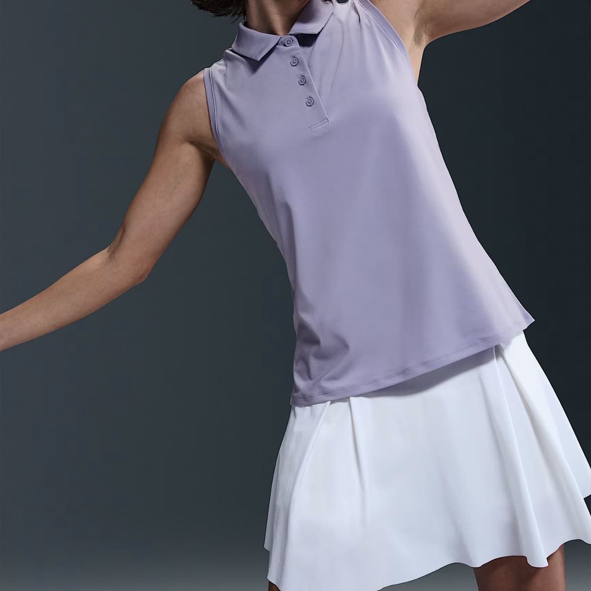 Nike Victory Tennis Singlet Dames Lila M/38 thumbnail 4