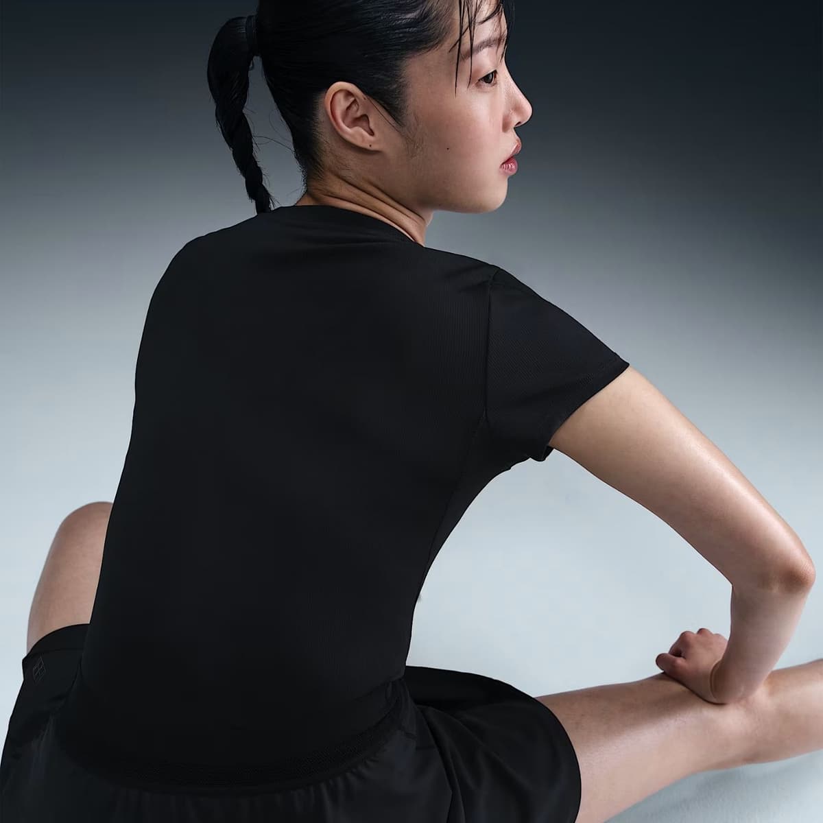 Nike Court Advantage Dri-fit Tennis Shirt Dames  ++ Zwart L/40 thumbnail 5