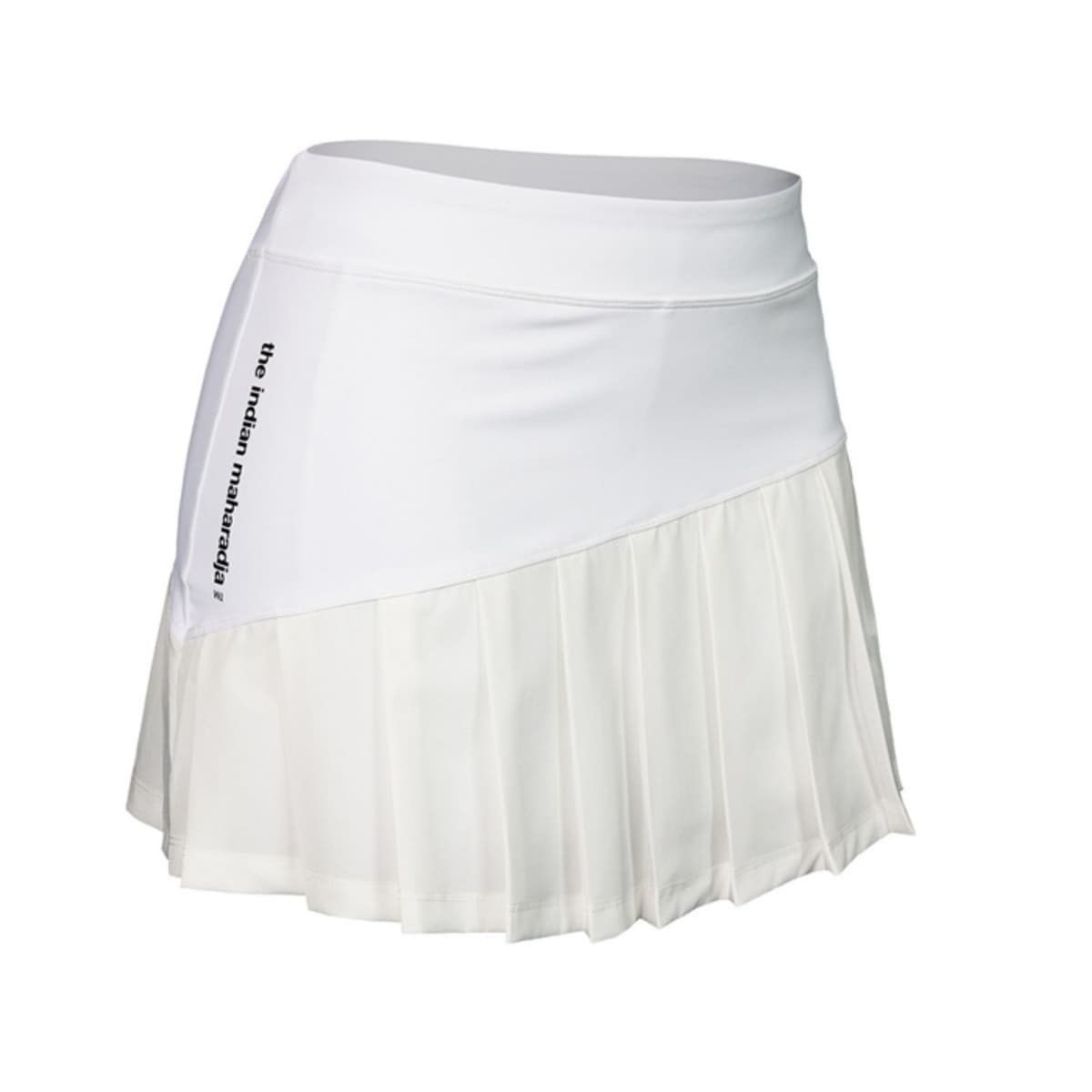 Indian Maharadja Pleated Tennisrok Dames Wit Xl/42 thumbnail 5