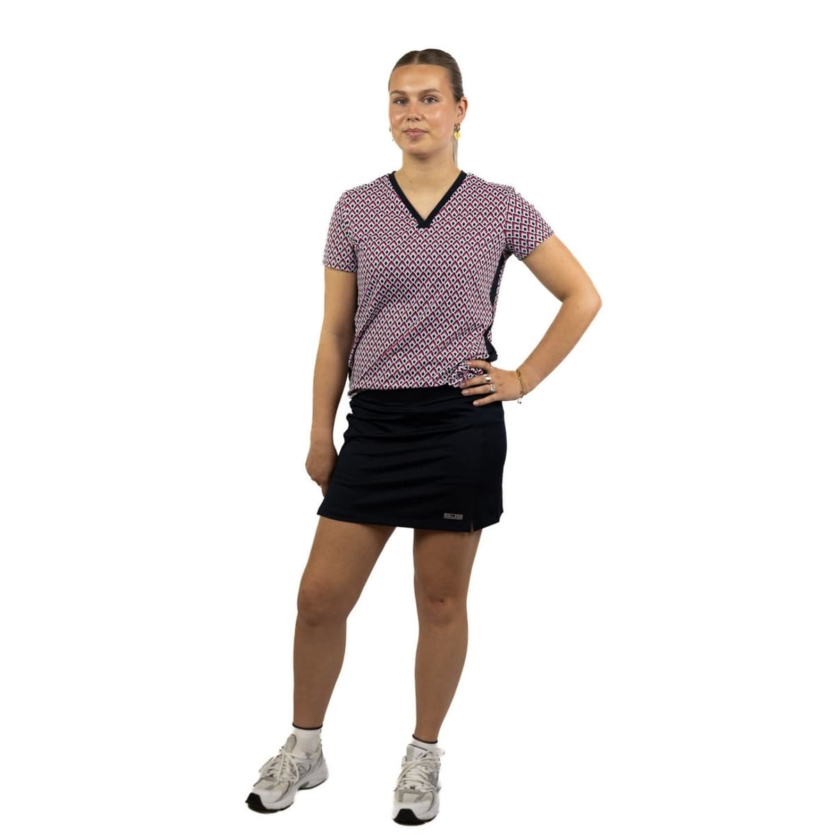 Sjeng Sports Winner Curl Tennisrok Dames Donkerblauw Xl/42 thumbnail 4