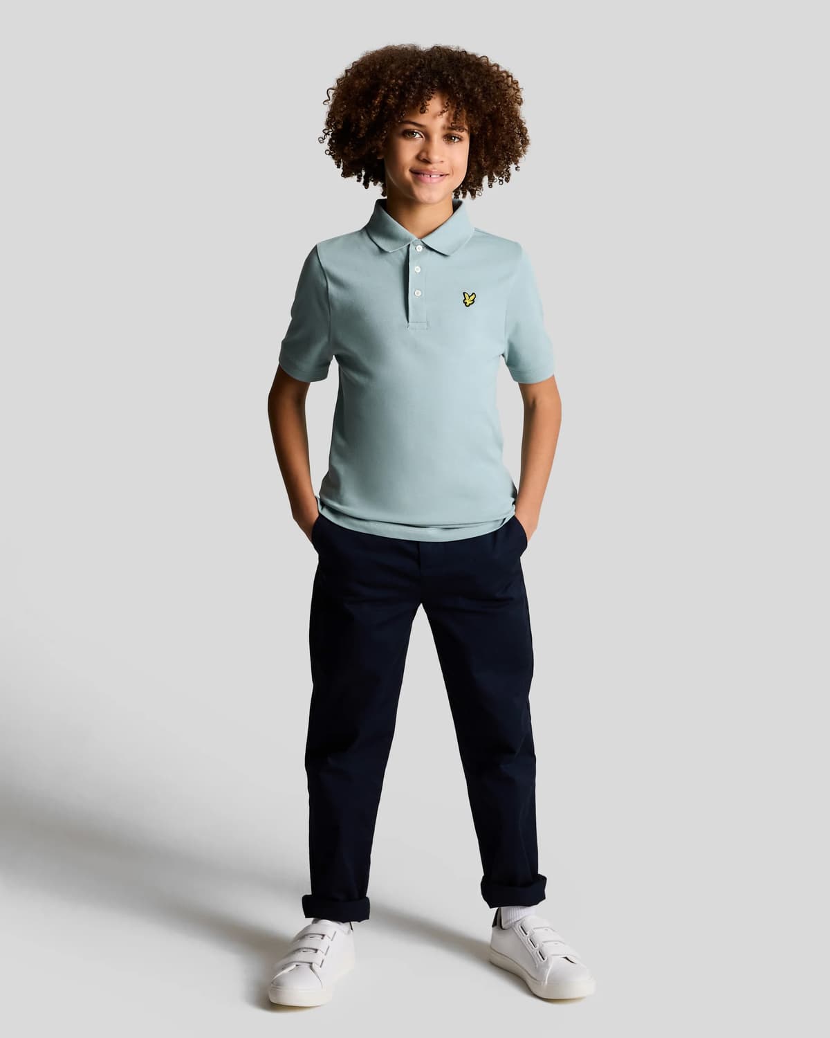 Lyle And Scott Plain Polo Jongens Blauw 170-176 thumbnail 2