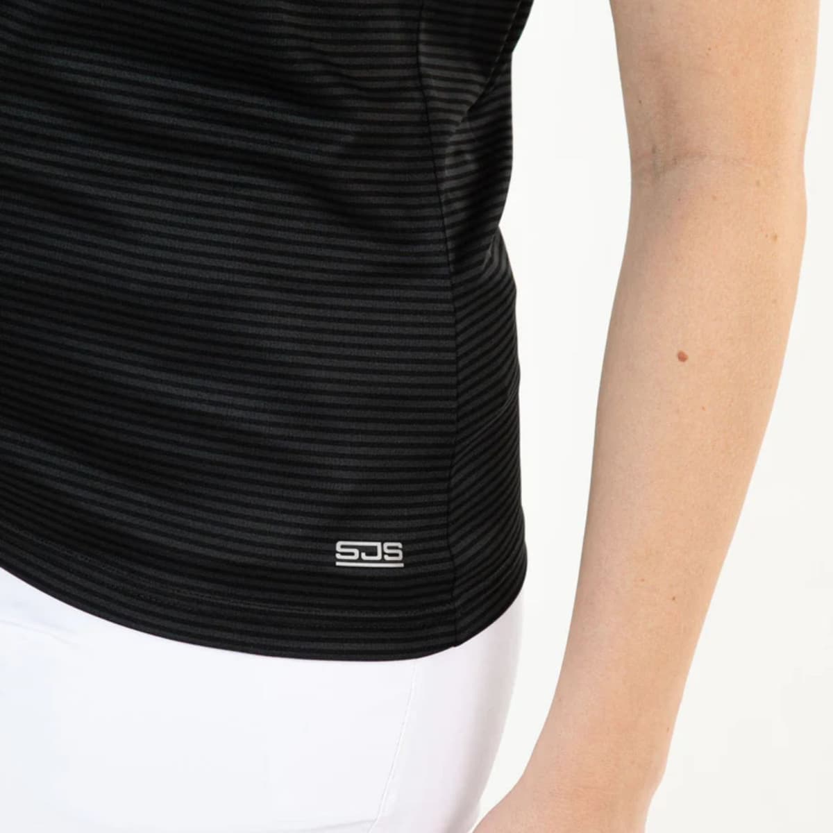 Sjeng Sports Perth Polo Dames Zwart L/40 thumbnail 3